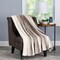 Hastings Home Faux Fur Throw Blanket, Luxurious, Soft, Hypoallergenic with Sherpa Back, 60"x70" (Cream Beige) 629020FQY - alternate 1